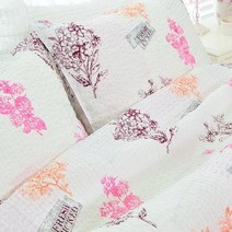 허브 라미리플 홑이불 풀세트(퀸).파라다이스홈, 핑크／화이트