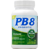 뉴트리션 나우 PB8 유산균 140억 프로바이오틱스 아시도피러스 120베지캡슐