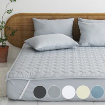 바숨 알러지케어 먼지없는 고정밴드 침대패드, 화이트