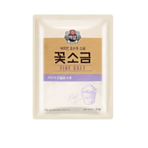CJ제일제당 백설 꽃소금, 2개, 3kg