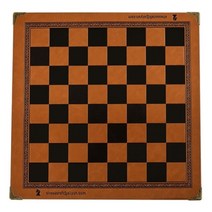 체스판 Y1UC-플랫 체스 보드 국제 합성 가죽 클래식 게임, [07] Orange