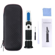 과일 당도 측정기 비파괴 설탕 굴절계 핸드 헬드 테스터 홈 양조 장비 미터 감지기 달콤한 소스 주스 잼, 가죽 상자