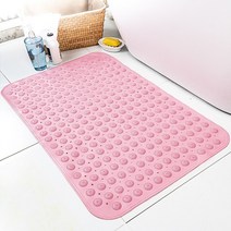 욕실 논슬립매트 PVC 논슬립 바닥매트 호텔 욕조 발매트 마사지매트 목욕 논슬립 빨판매트, 핑크