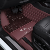 재규어 카매트 전용 발판 차량용 실내 자동차 코일 발매트, 싱글 블랙