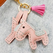 당나귀 가죽 열쇠고리 만들기 1인용 재료 가죽공예부자재 손바느질 손바느질diy DIY용, F 11 그레이, 1개