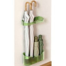 벽부착 무타공 멀티 2단우산꽂이 거치대