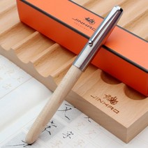 Jinhao 나무 만년필 0.38/0.5/0.8mm 이리듐 벌펜 필기구 깃털 평행 펜 사무실 학교 미술 용품 스타일로, 0.38mm, feng