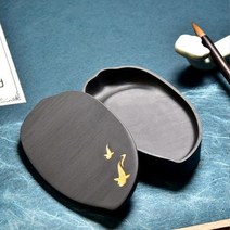 사각 벼루 서예 용품 문화적이고 독창적인 캘리그라피 특수 트럼펫 커버 잉크 스톤 플랫폼 옛날 구덩이 부, 01 1 party A, 01 1 party A