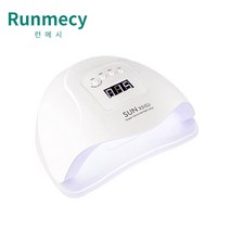 런메시 Runmecy 젤네일 램프 네일 건조기 uv 램프 네일 드라이기, 화이트