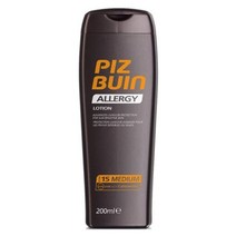 Piz Buin Allergy Lotion SPF15 Medium 내수성선크림 예민한피부용 여름휴가필수템 200ml 1개