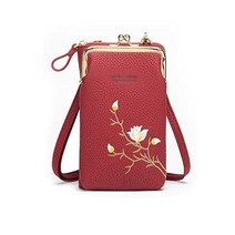 파우치 LDCHNH 경량 미니백 휴대전화 가방 동전지갑 통합된 틈새 메신저 백 여성 Color A Size 1ps