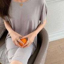시원한 쿨링 롱원피스 여성 여름옷 여자 반팔 원피스