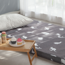 뜨란채 3단접이식 원룸 매트리스 토퍼, 생활방수 폴인네이비