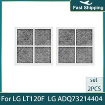공기청정기필터 LG LT120F Kenmore ELITE 469918 냉장고 Adq73214402 Adq73214404 용 교체 에어 필터103507, 2pcs