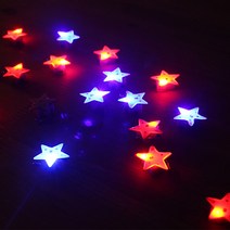 파티해LED 플래시라이트 뱃지 (별) 25개한팩