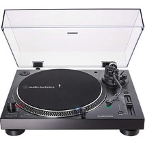 오디오-테크니카 AT-LP120XUSB-BK 수동 3단속도 다이렉트 드라이브 턴테이블