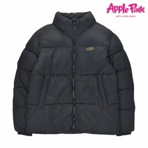 애플핑크 레터링 숏푸퍼 패딩점퍼 APR0O805GSB
