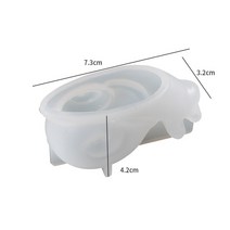 레진아트 3D 도마뱀 실리콘 금형 DIY 수제 홈 장식 에폭시 수지 동물 개구리 달팽이 만들기 석고, 04