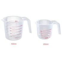 K-블랙우드 2 개 PP 계량컵 250ml+500ml
