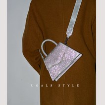 스타미 UGALS 큐빅 캐리백 핸드메이드 큐빅백 블링블링 스팽글 미니 크로스백 사챌백