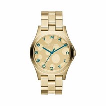 [해외]명품마크제이콥스시계 Marc Jacobs Womens Watch Bracelet HENRY GLOSSY POP Gold Teal MBM3267