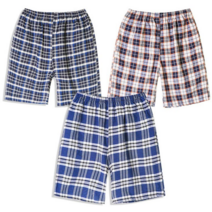 여름 시원한 체크 5부 면 밴딩 반바지