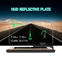 HUD 범용 H6 자동차 HUD 헤드 업 디스플레이 프로젝터 6 인치 전화 내비게이션 스마트폰 홀더 gps 모든 차, 01 H6