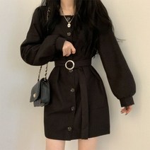 베트남원피스 발리 원피스 동남아 하와이 동남아여행룩 휴양지커플룩 해외 여행룩 여름옷 세련된 미드 렝스 퍼프 슬리브 드레스 여성용 스타일 틈새 싱글 브레스트 스퀘어 칼라