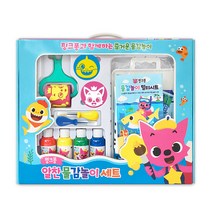 [주토이] 핑크퐁 알찬 물감놀이세트 유아 어린이 놀이 교구
