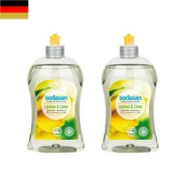 독일 소다산 식기세척기 주방 세제 레몬 라임향 500ml, 2팩