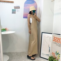 [바보사랑] 엑시 민소매 롱 원피스