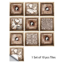 벽 바닥타일 10 개/대 만다라 Style 크리스탈 Hard 타일 세라믹 스티커 주방 옷장 홈 Decor Art 껍질 & 스틱 데칼보다 reballing bga, 52.MZ-2-116 - 20cmX20cmX10pcs
