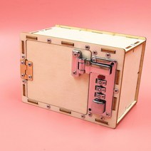 어르신 치매예방 성인용 퍼즐1Pcs 크리 에이 티브 기술 나무 Gizmo DIY 기계 잠금 상자 비밀 번호 퍼즐 장, 한개옵션1, 01 box