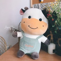 멜방바지얼룩소인형 애착인형 모찌인형 커플템 선물, 초록_40CM