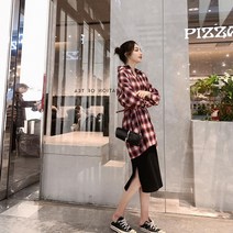 셔츠원피스패션 초 가을 홍콩무드 슬림핏 머메이드한 룩 여성 2398556680