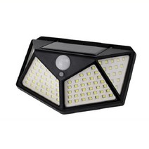 태양광 100 LED 감지 벽부등 감지 센서등 조명 직부등 재실감지센서 램프 야외 마당 실외 전원주택, 태양열 100 LED 센서 벽부등