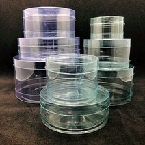 원통 원형케이스 13.5 x 6cm PVC 원통케이스 플라스틱통 키덜트인형 가발포장용 소량구매 10개, 13.5 x 6