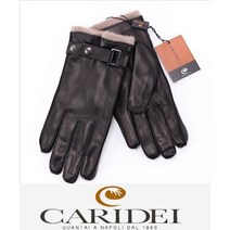 CARIDEI 이태리 명품 까리다이 남성 가죽장갑(양가죽) 164/16 BLACK