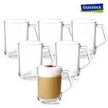 글라스락 내열 강화 빅누들 머그컵, 480ml, 6개