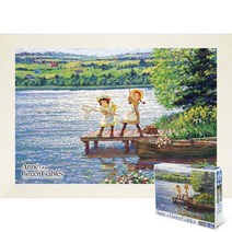 퍼즐피플 빨강머리앤 1000/1014/2014 피스 직소퍼즐 모음, 반짝이는 호수 1014P 액자포함(우드화이트), 1014p