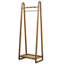 의류매장 옷걸이 스탠드 원목 헹거 원룸 인테리어 랙, 월넛 행거 (80CM)