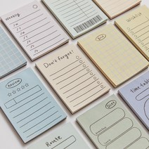 지유 컴포넌트 메모패드 (16종), 1개, 체크리스트