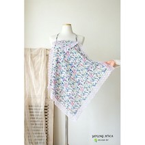 플라워 에티켓 앞치마손수건 레이스스카프 무릎덮개 매너수건 김수미앞치마