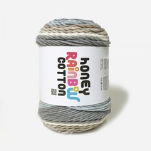 [니뜨] 허니 레인보우코튼실(10+1) (100g) + 무료도안세트, 523_그레이베이지