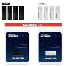 NUNUBITEL_미니보스 USB메모리 스틱형 8G 저장 휴대용 소형 USB 판촉 판촉용 심플 8기가 8가_NUB누비텔레숍, 상품_선택--▶블랙