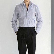 봄코디 빅카라 정장 스트라이프 와이 셔츠