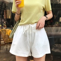 3일 여름 데일리코튼반바지 밴딩숏팬츠 컬러반바지