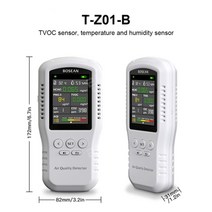 Bosean 대기 질 모니터 CO2 CO PM2.5 HCHO TVOC 온도 습도 실제 센서가있는 가정용 공기 품질 감지기, CHINA, T-Z01-B