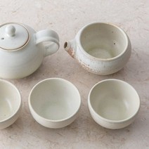 전통찻잔 이천도자기 매트유백유 3인 다기세트 다기잔, 본상품선택