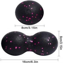 마사지볼 라크로스볼 땅콩볼 지압 근육이완 피트니스 볼 세트 고밀도 EPP 회사 땅콩 마사지 볼 경량 근막, 10 small ball set 2